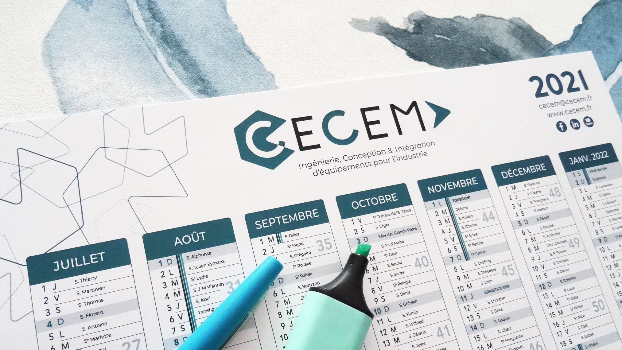 Calendrier Cecem 2021